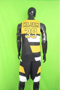 Elite Basketball Uniform 2025 – Front and back view of custom team jersey and shorts

