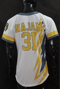 "Front and back view of Ultimate GameDay Baseball Jersey – designed for comfort and performance"

