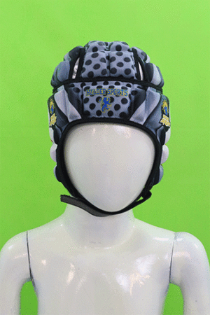 "Premium quality rugby helmet for safe and secure fit" 