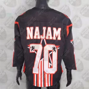 Performance-focused Elite Ice Hockey Uniform 2025 on rink-ready mannequin
