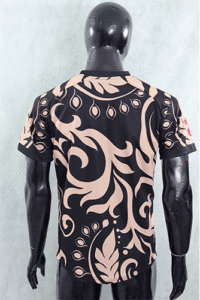 Model wearing Elite n T-Shirt 2025 with jeans 