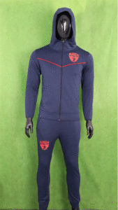 Tracksuit on a clothing rack
