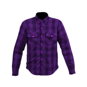 Helder Sports Dark Purple Jac-Style Motorbike T-Shirt with Light Black Lines – Comfortable, Breathable, and Stylish Riding Gear
