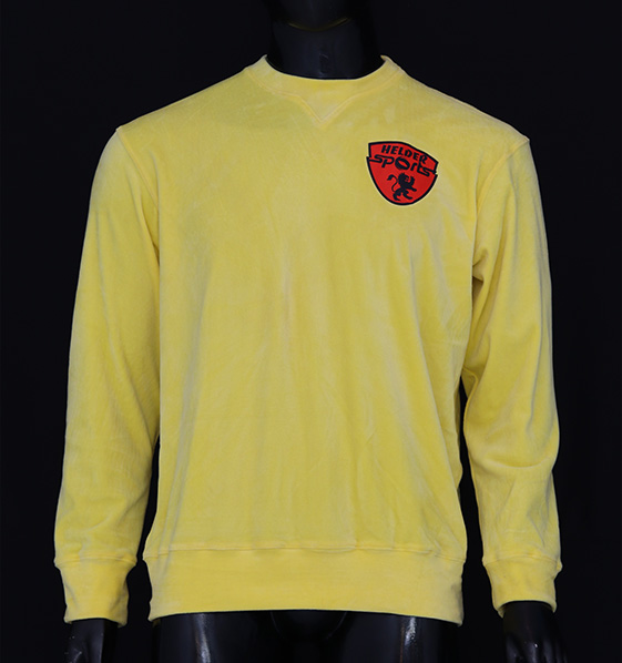 Helder Sports Yellow Fleece Sweatshirt 2025 – Premium, Cozy & Stylish Athletic Wear