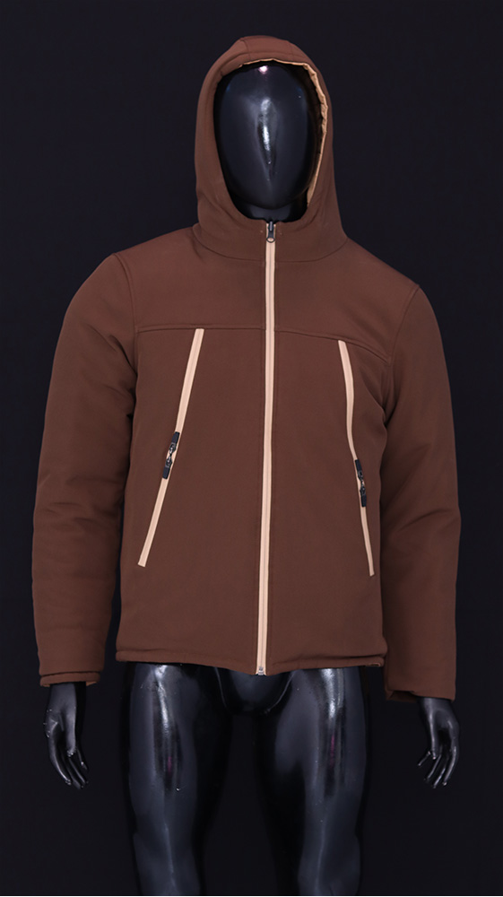 Men’s Brown Reversible Hoodie – Dual Shade Light & Dark Brown (2025)