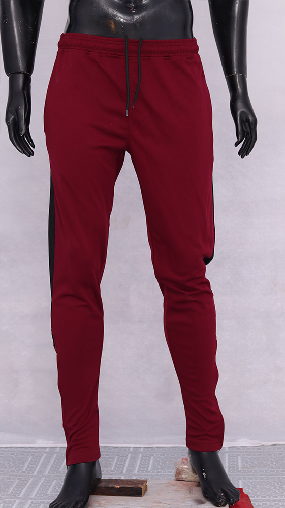 Mehroon Trouser Pant 2025 – Best Premium Stylish Sportswear with Black Side Line