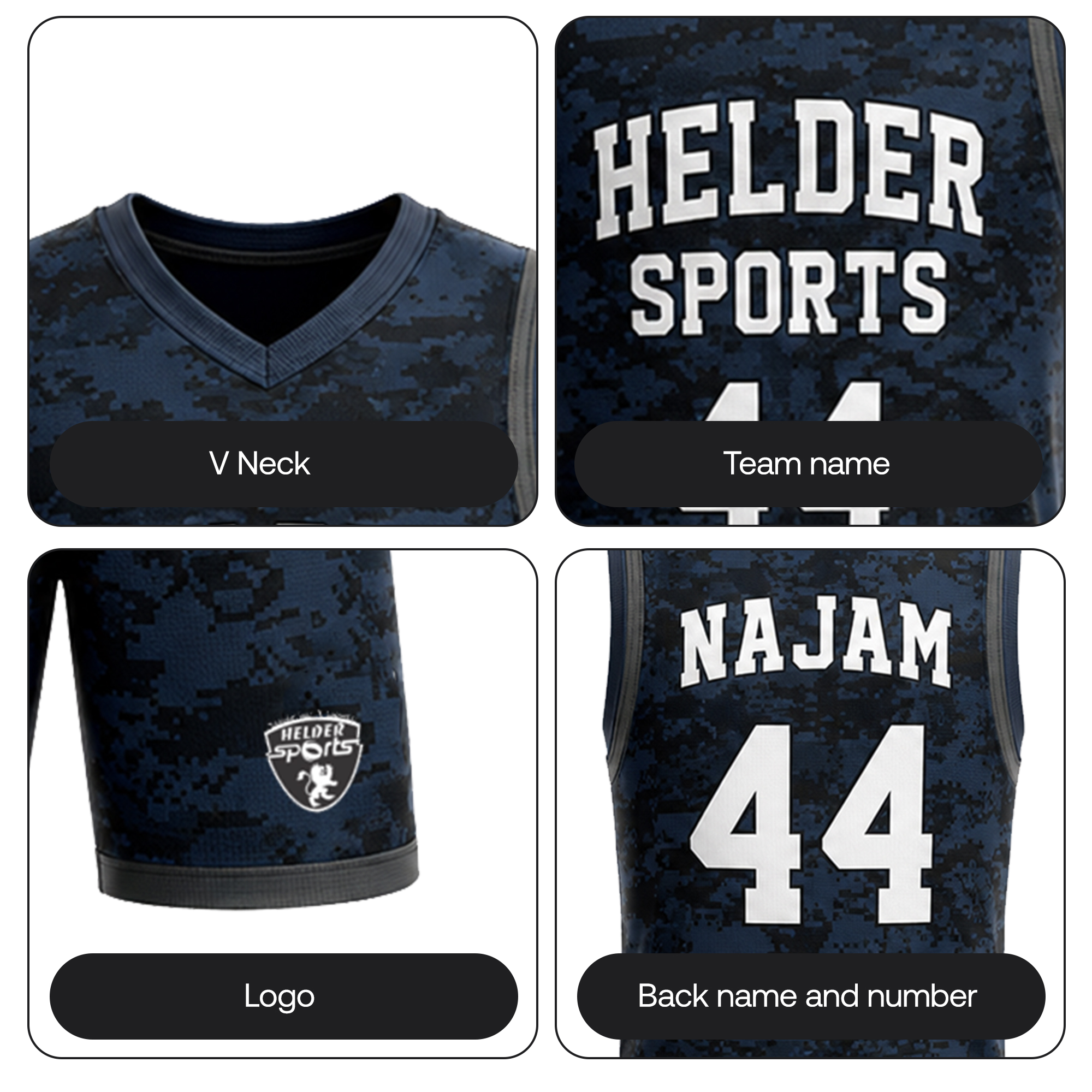 3x3 basketball full uniform - Image 2