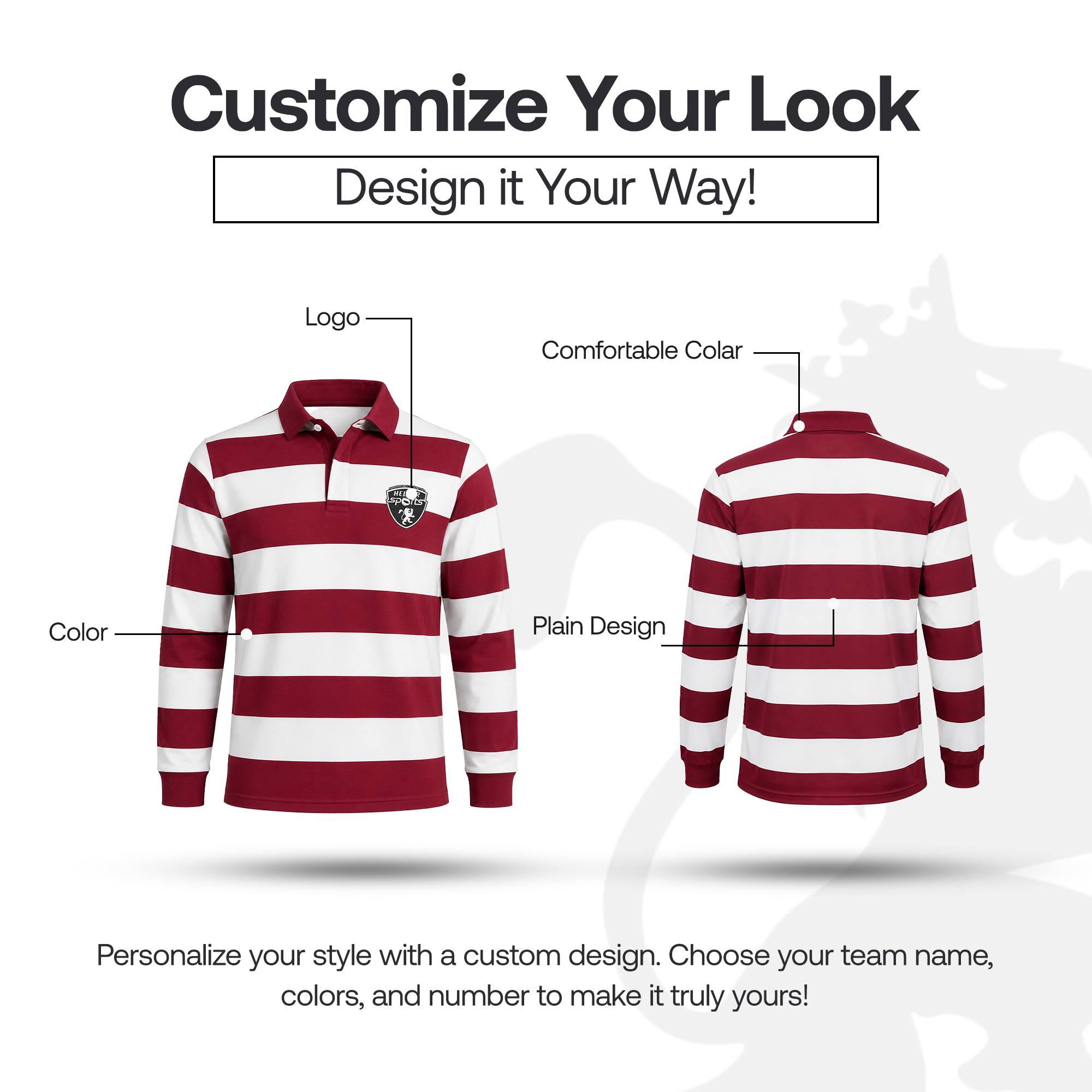 Rugby Long Sleeve Jersey - Image 2